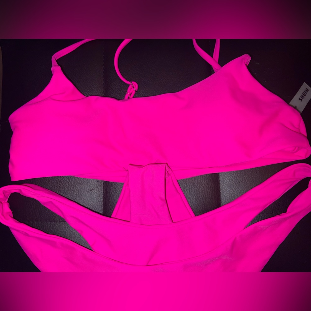 SHEIN hot pink bikini set 💫